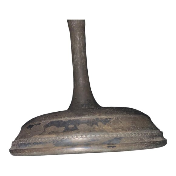 Vintage Pewter Goblet With Engraved Design - Picture 10 of 11